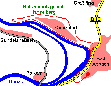 Karte Rundwanderweg in Bad Abbach