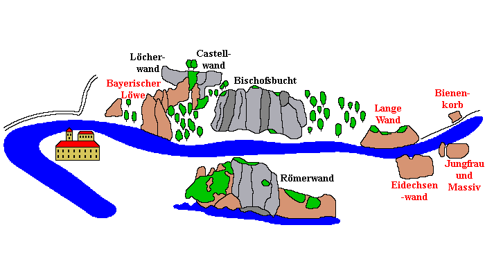 Klettern im Donaudurchbruch bei Kelheim