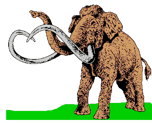 Mammut aus der Höhle Hohler Stein bei Kipfenberg im Altmühltal